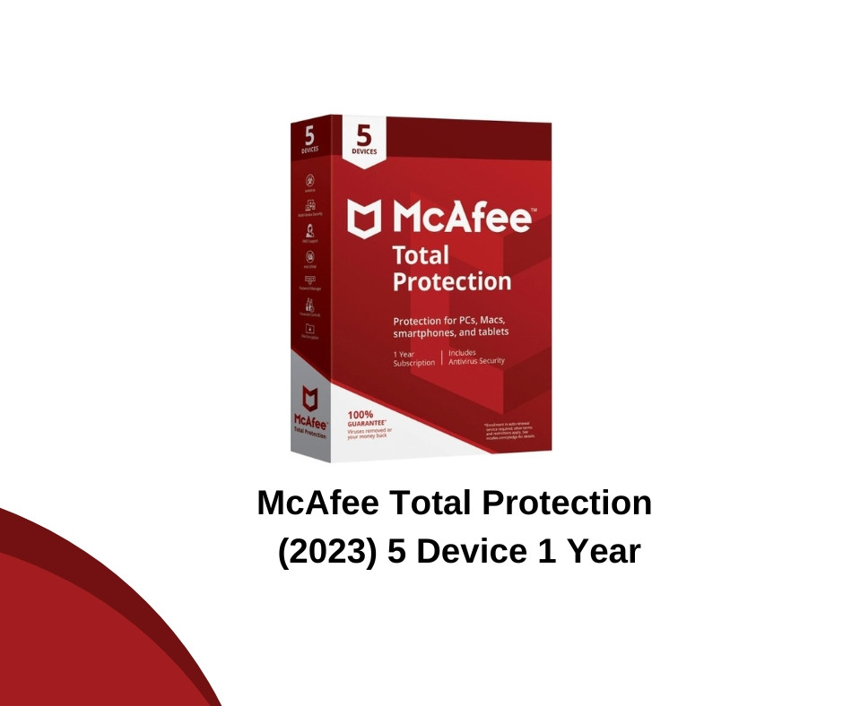 McAfee Total Protection (2023) 5 Device 1 Year